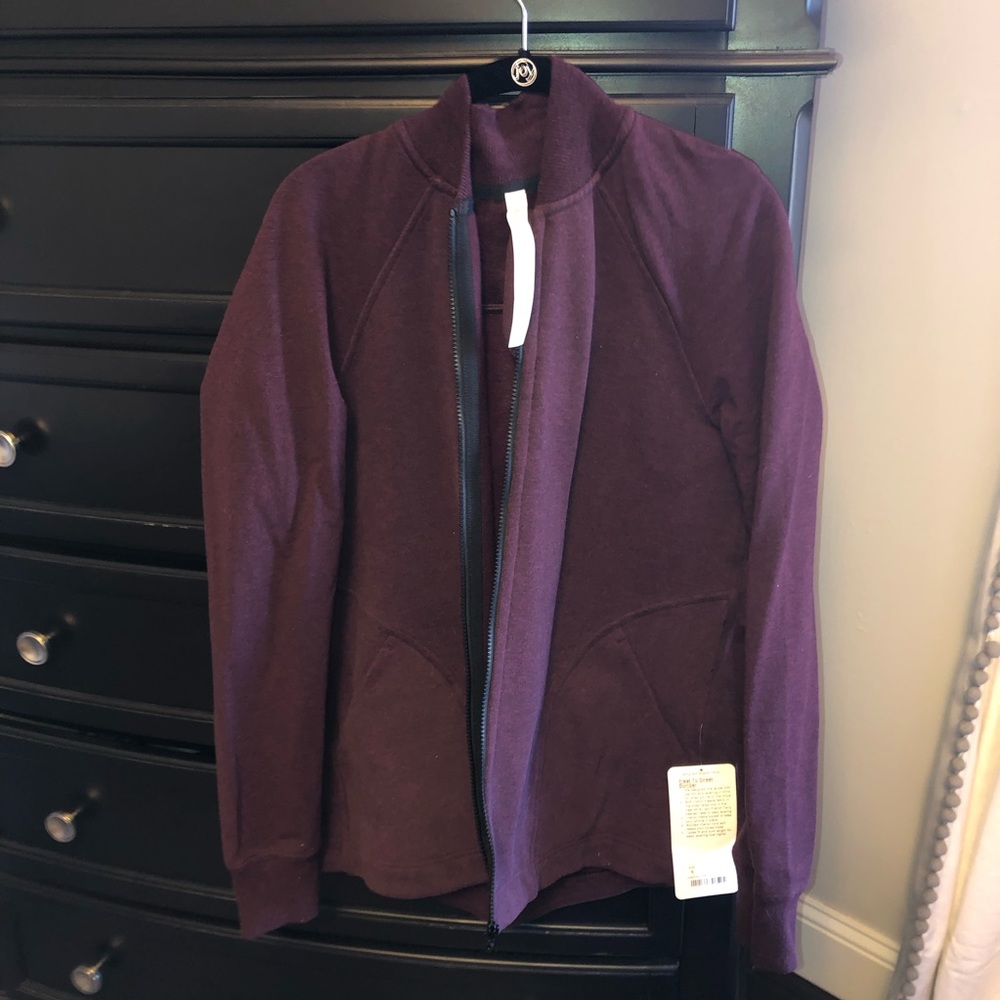 Burgundy Lululemon Jacket Size 8